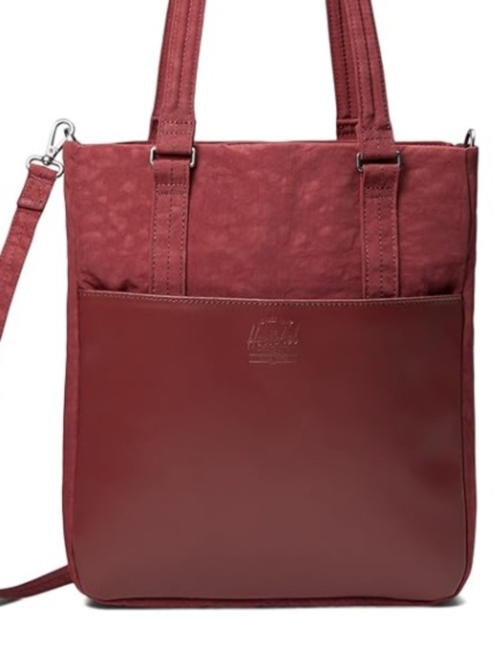 HERSCHEL SUPPLY CO. Burgundy Port Orion Tote Bag Large w/ Crossbody Strap EUC
